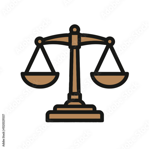 Balance Scales Symbol Justice, Equality, Equilibrium Icon