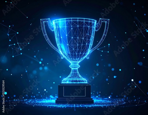 Abstract glowing trophy (1)