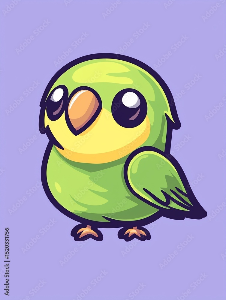 Fototapeta premium Cute cartoon bird (3)