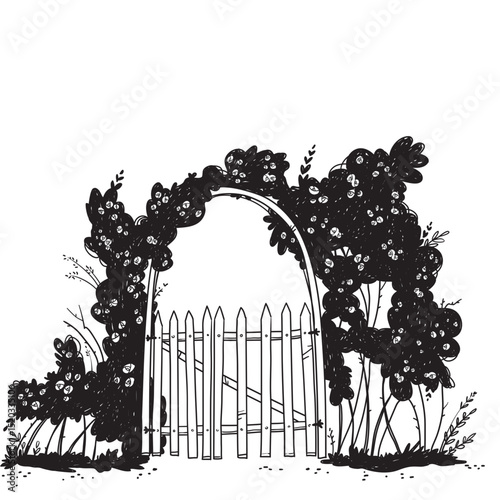 Wooden Garden Arch Gate⁠
