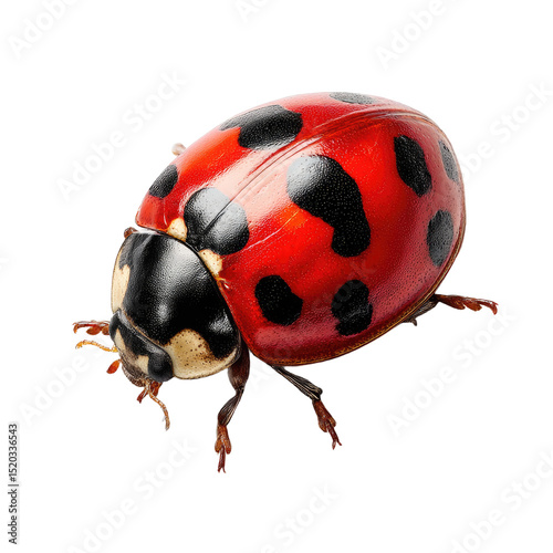 Detailed Closeup of a SevenSpotted Ladybug photo