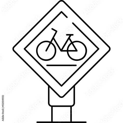 Bicycle Lane Icon