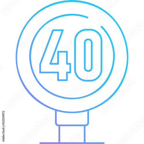 Speed Limit Icon