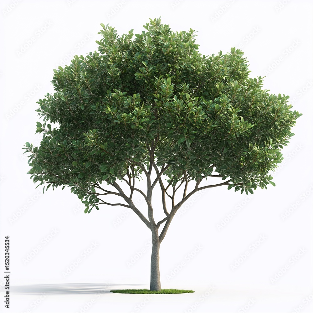 Obraz premium Serene Forest Vista. Tranquil Green Leaves and Seasonal Woodland Beauty