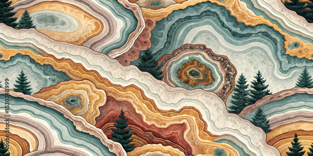 Layered rock and mineral abstract texture, high detail illustration Layered rock and mineral abstract texture, high detail illustration