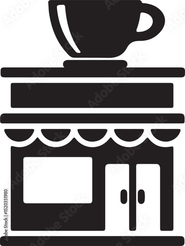 an illustration of a coffee stall
