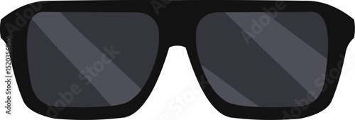 Sunglass silhouette. Summer Sunglass icon