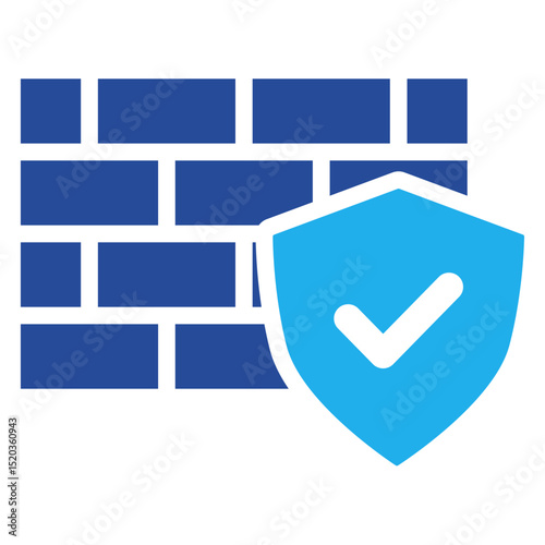 Firewall Icon Dual Tone Color