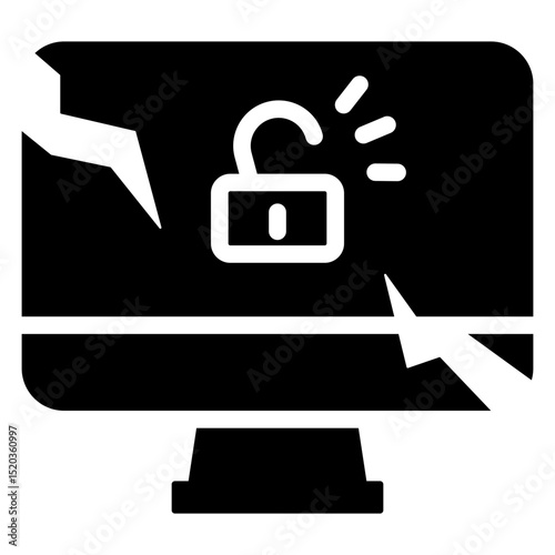 Hack Icon Black Solid