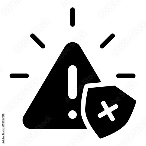 Alert Icon Black Solid