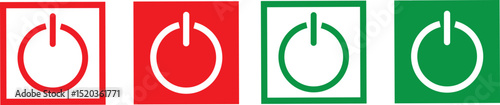 Green and red interface switch button concept, On and Off toggle switch buttons. Switch toggle button. On and off power button. Black switch button, switch buttons set symbol,
