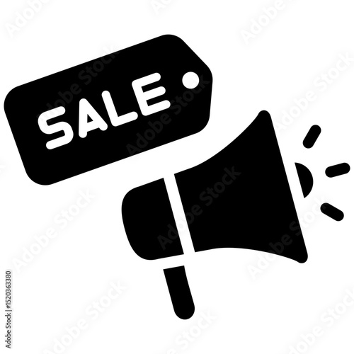 Promotion Icon Black Solid