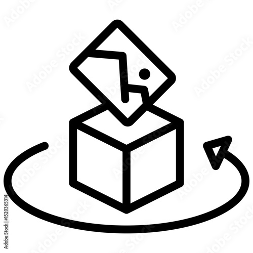 3D Icon Outline