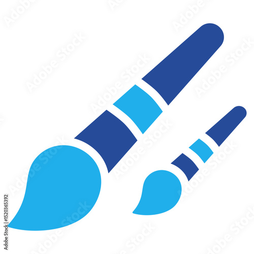 Brush Icon Dual Tone Color