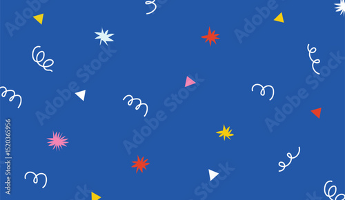 Background confetti blue background unique design