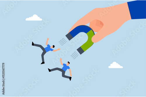 Human resources find applicants, and marketing is used to attract new consumers.