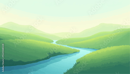 Green Valley River Landscape