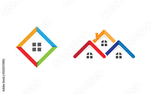 House Property concept icon logo template v.138