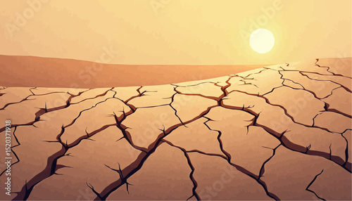 Cracked Earth Landscape