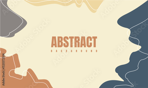Abstract Wavy Design with Earthy Colors on a Minimal Background