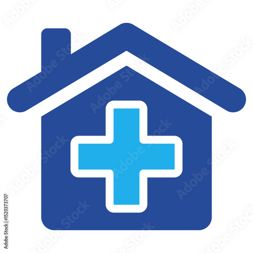 Clinic Icon Dual Tone Color