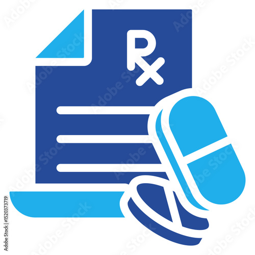Prescription Icon Dual Tone Color
