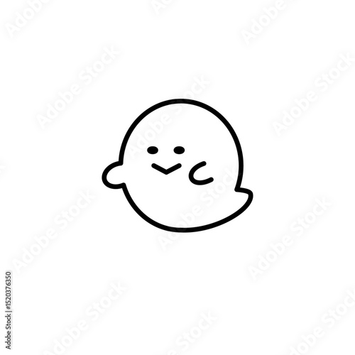 線画のおばけアイコン