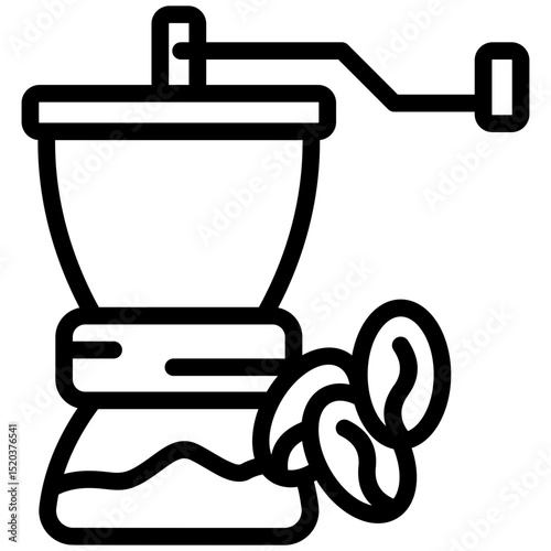 Coffee Grinder Icon Outline