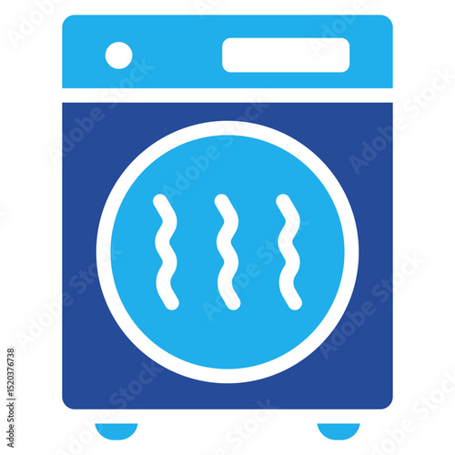 Clothes Dryer Icon Dual Tone Color