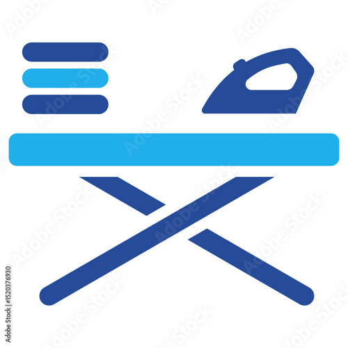 Ironing Board Icon Dual Tone Color