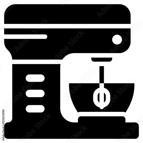 Mixer Icon Black Solid
