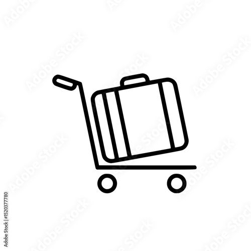 Luggage Cart Icon