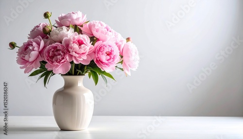 Wallpaper Mural Pink Peonies in a Vase Torontodigital.ca