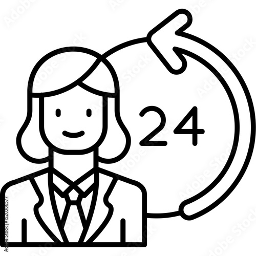 24 hours Icon