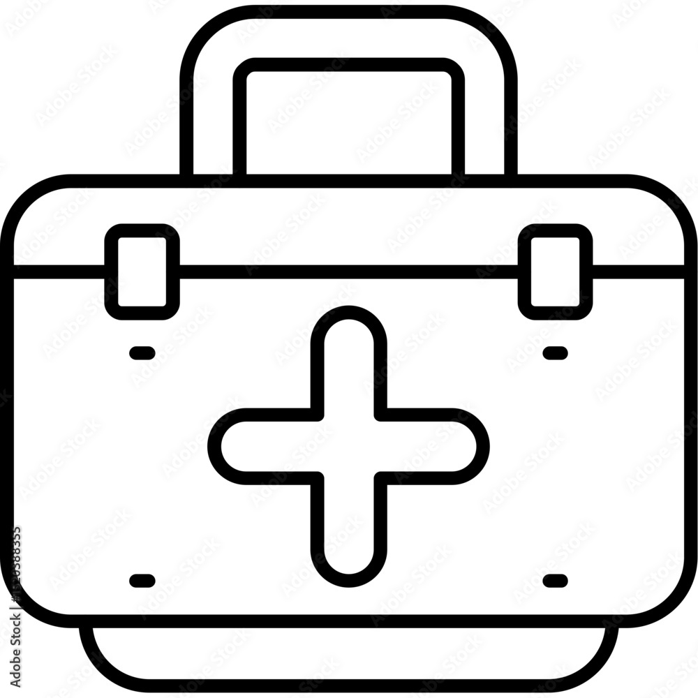 Fototapeta premium First aid kit Icon
