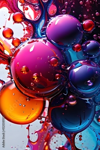 abstract background of colorful bubbles