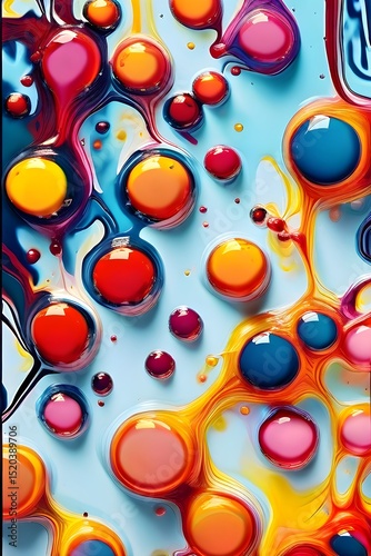 abstract background of colorful bubbles