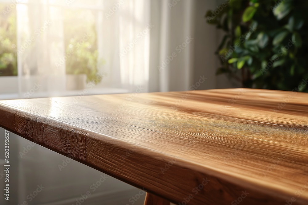 Modern Dining Space with Wooden Table and Sunlight - Cozy Home Interior and Rustic Design Inspiration Modern Dining Space with Wooden Table and Sunlight - Cozy Home Interior and Rustic Design Inspiration