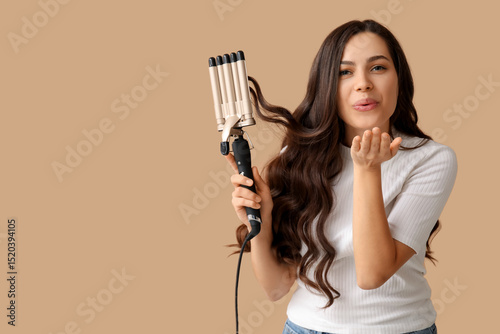 Beautiful young woman with ...