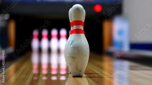 Bowling pins video footage