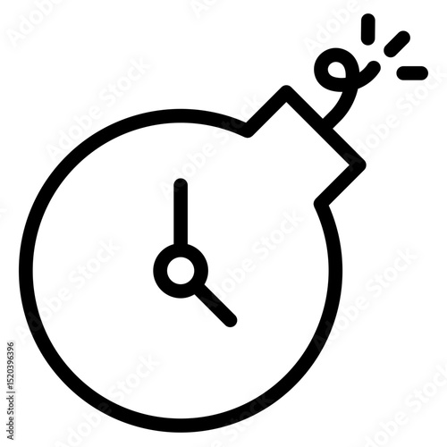 Deadline icon in vector illustration