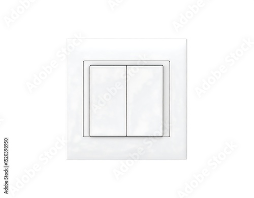 White double electrical switch