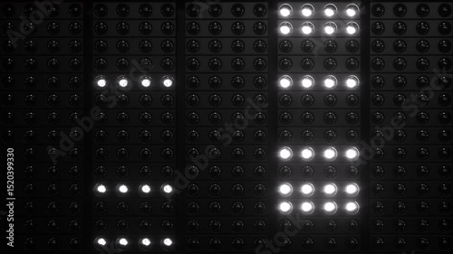 Lights Flashing Wall Showtec VJ Stage Floodlight 4K Blinder Blinking Lights Flash Club Flashlights Disco Lights Matrix Beam Lights Bulb Halogen Headlamp Lamp Nightclub Turn Off On Loop