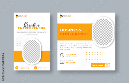 Modern Business Growth Social Media Banner Template for Entrepreneurs – Editable Vector Design for Startup Success and Leadership Promotion