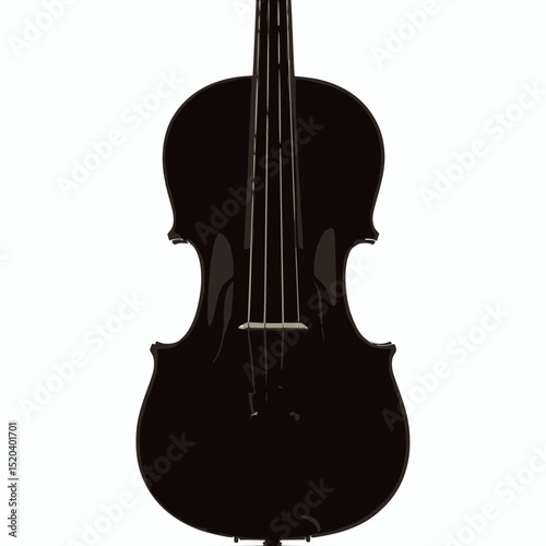 violin isolated on white