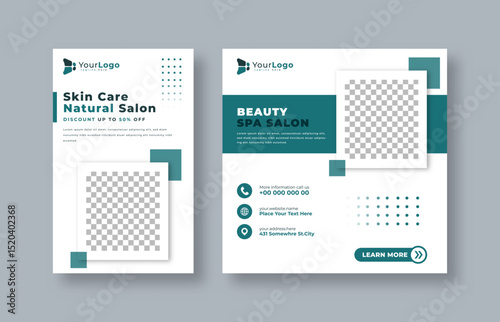 Editable Beauty and Spa Social Media Post Template – Elegant Vector Layout for Facial, Body Care, and Salon Wellness Promotion