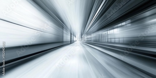 Abstract motion blur streaks down a corridor, speed concept and Perspective Theme