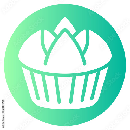 sponge cake gradient icon