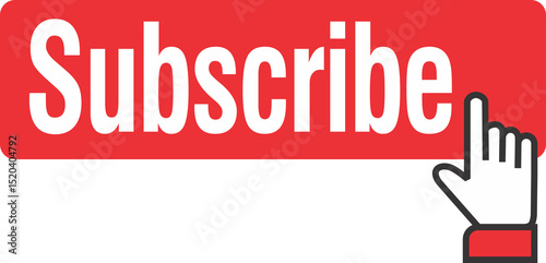 Papier peint hand holding red button subscribe