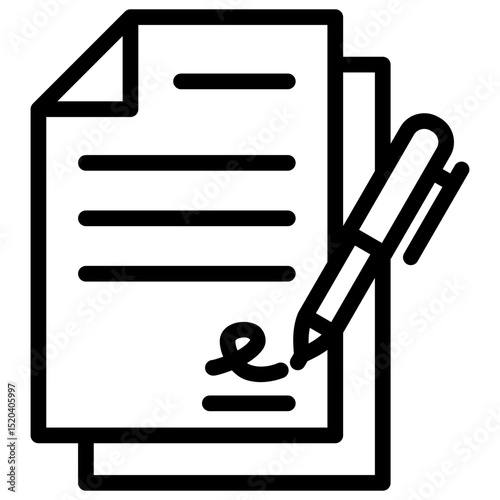Signature Icon Outline